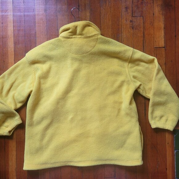Yellow Fleece Zip, sz Large - Picture 3 of 10